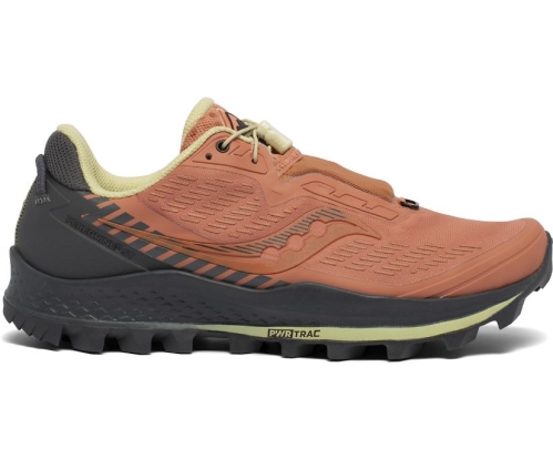Tenis Saucony Peregrine 11 ST Mujer Zapatillas Trail Running Rust / Charcoal México MX-901-JM